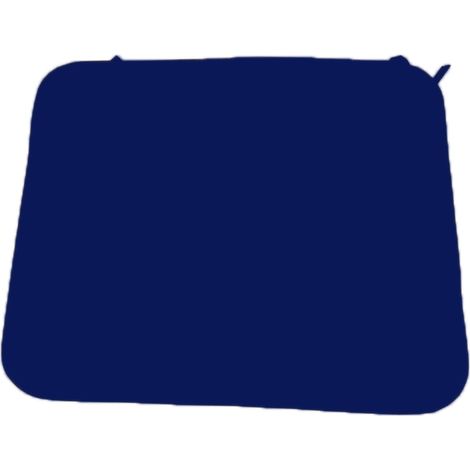 Luxury Piped Waterproof Seat Pads - Single Navy Cushion - Outdoor Cushion for Garden Furniture