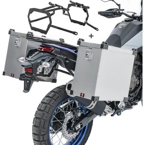 Valises latérales aluminium pour BMW F 700 GS / F 650 GS 08-17 Namib 35l support