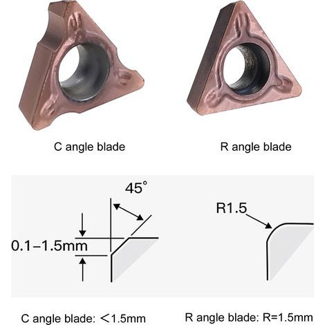 Jeu de lames de Machine à chanfreiner pneumatique, Kit de remplacement d'outils de charpentier, accessoire 10 pièces (1/5)