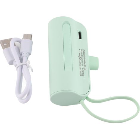 Mini banque d'alimentation 5000mAh, prise directe, légère et portable pour voyages en extérieur (1/5)