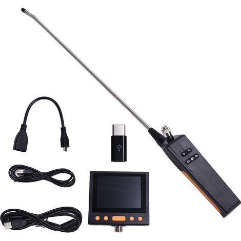 Endoscope industriel étanche 3,5 pouces écran, caméra 5,5 mm flexible 618B, inspection tuyauterie et climatisation, détection canalisation, sonde articulée (1/5)
