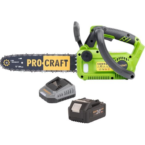 Procraft PKA42Libb Tronçonneuse à chaîne sans fil 20 V 304 mm Brushless Solo - sans batterie, sans chargeur (1/5)