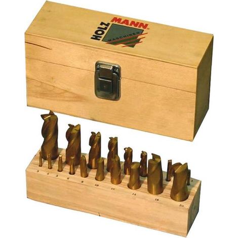 Jeu de 20 fraises carbure finition frontal 4 et 2 flute acier HOLZMANN ffs20 (1/5)