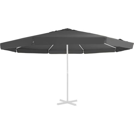 Replacement Fabric for Outdoor Parasol Anthracite 515 cm vidaXL (1/4)