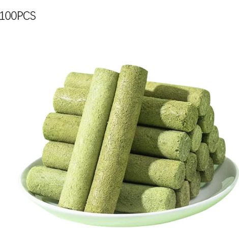 Cat Grass Teething Stick - 8 x 1.5 cm - Natural Digestive & Dental Support for Indoor Cats - 10 pcs (1/5)