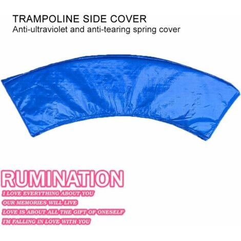 Tapis de sécurité pour trampoline, 366 cm de diamètre, protection des bords, matériau à ressorts, résistant aux UV, résistant aux déchirures, matériau PVC/PE, pièce de rechange pour protection des bor (1/3)
