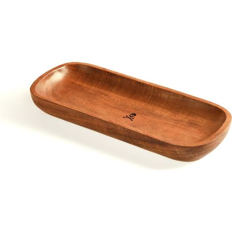 Bandeja Madera de Acacia Logo Calavera 31x13xm Alto 4cm- SpazioLuzio