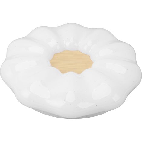 Plafonnier LED design blanc laiteux fer forgé plastique Ø40cm 3 températures de couleur gradation continue avec télécommande pour chambre enfant fille garçon salon (1/5)