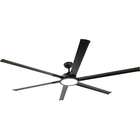 Ventilador de techo LED Avon 250cm. CCT Dim (20W)  Negro (1/3)