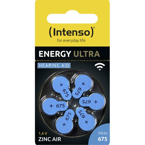 Intenso Hörgerätebatterie PR44-675 1.45 V 6 St. 540 mAh Zink-Luft 7504446 (1/4)
