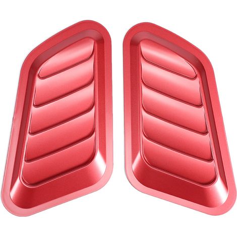 Garniture rouge pour les prises d'air de capot ABS automobile (1/5)