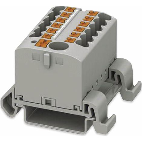 PHOENIX CONTACT Bloc de répartition, 3273220, PTFIX 6/12X2,5-NS35A GY