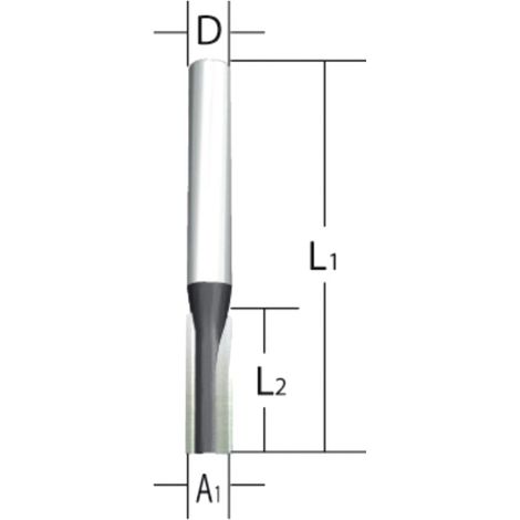 Fresa per fresatrice Makita d-47416 dritta 6 mm