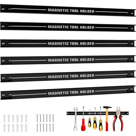 COSTWAY Magnetic Tool Holder Heavy-Duty Magnetic Bar Strong Load Capacity-Black (1/5)