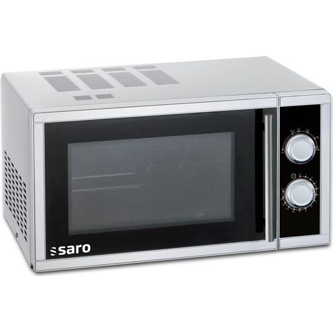 Four micro-ondes professionnel - 23L - Fonction grill - 5 niveaux puissance - Décongélation - Saro