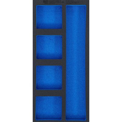 BGS Werkstattwageneinlage 1/3 leer: 5 Ablagefächer 408 x 189 x 32 mm - 74362 (1/2)