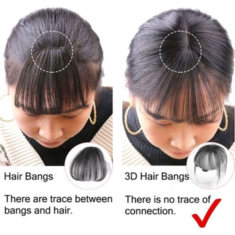 Frange 3D Naturelle à Clipser Extension de Cheveux Invisible (1/5)