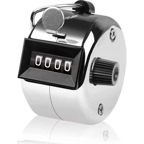 Compteur Manuel 4 Chiffres Métallique Pour Comptage Golf Marqueur Clicker (1/4)