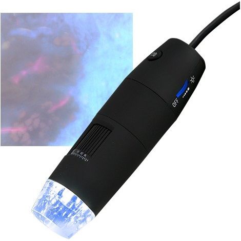 Pce-Instruments PCE-MM 200UV microscopio luz ultravioleta negro (1/5)