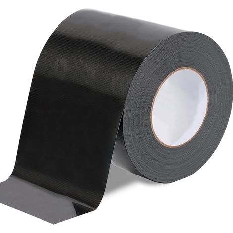 Gaffer Black Repair Tape 75 mm x 20 m Extra Strong Duct Tape Wide Waterproof Waterproof Coloured Fabric for Repair, Consolidate, Seal, Connect (1/5)