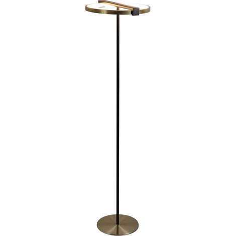 Searchlight Aerial Lampadaire LED, métal doré et noir (1/3)