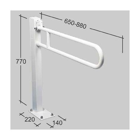 BARRA DI SOSTEGNO RIBALTABILE - 65 cm