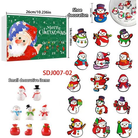 New Creative Christmas Series Blind Box Christmas 24-Day Calendar Box Cartoon Snowman Surprise Box - SDJ007—02 -