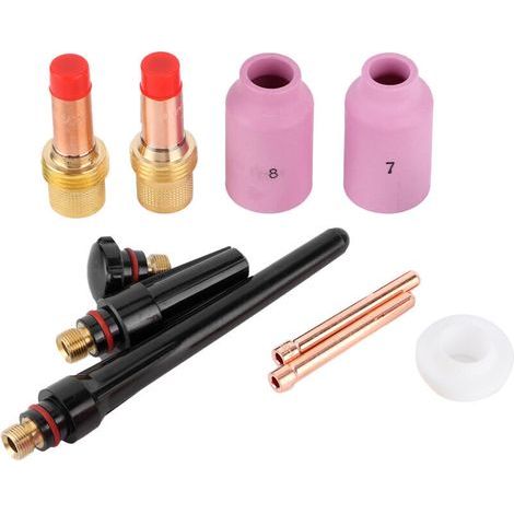 Buse de Soudage, Pointe en Cuivre et Céramique pour Torche 17/18/26, Kit D'outils de Réparation. (1/4)