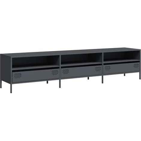 Maison Exclusive - TV-Schrank Anthrazit 202x39x43,5 cm Kaltgewalz