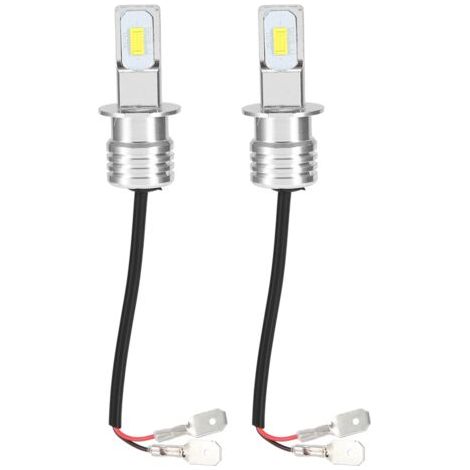 DEESSE SHOP-Ampoule de brouillard LED,Fog Light 2pcs H3 80W 8000K 12-24V cessoire Universel Blanc Ampoule LED avec Decode+ Ampoules Led (1/5)