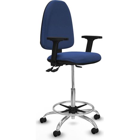 Piqueras y Crespo Silla de Oficina azul marino regulable (1/3)