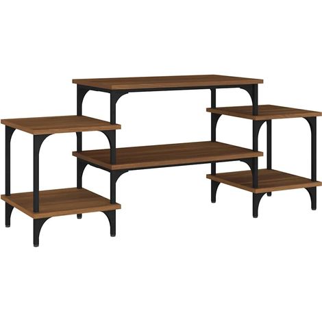 Mobile TV Armadietto TV Mobile Porta TV Rovere Marrone 117x35x52 cm Legno Multistrato (1/5)
