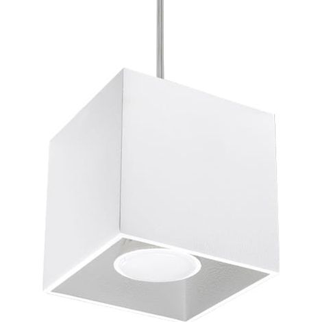 Lampada a sospensione Quad bianco 10x110x10cm Sollux (1/5)
