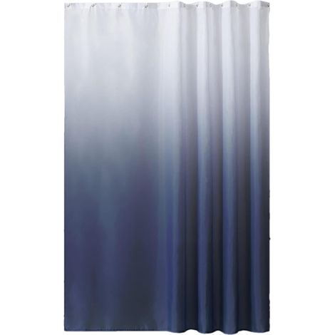Store de douche en tissu dégradé, store texturé chaud et élégant (1/5)