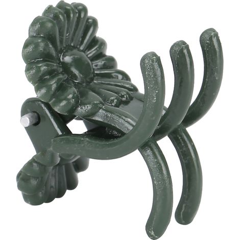 Lot de 100 pinces à plantes en forme de chrysanthème pour fixer les tiges de fleurs de jardin. Outil de fixation sans goupille. (1/5)
