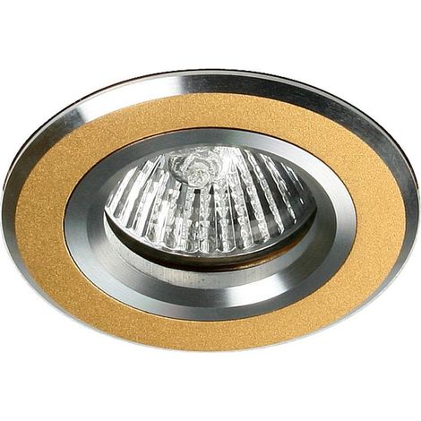 Spot encastré rond doré/chrome MR16 50W Candellux SA-04
