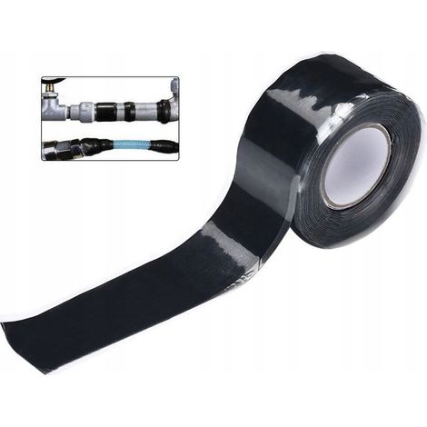 Cinta adhesiva para fugas en tuberías, depósitos, piscinas, 2,5 cm x 1,5 m, resistente