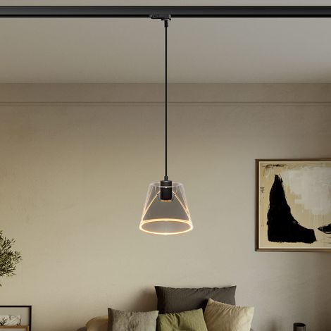Creative Cables – Pendelleuchte mit rauchiger Geisterkegelbirne – Leuchtmittel inklusive