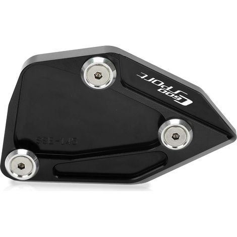(NOIR C600Sport) Compatible avec BMW C600 SPORT C650GT C 650 GT 2012-2021 - Extension de béquille latérale en aluminium - Support de béquille élargisseur - Maxpower (1/4)