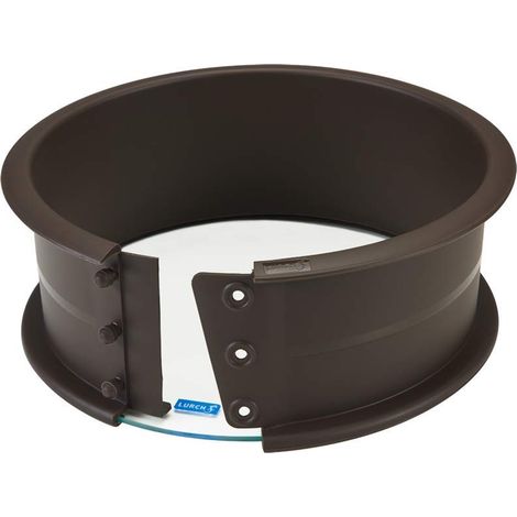Moule à charnière avec fond en verre 100% silicone platine sans BPA Ø 20 cm, hauteur 6 cm (1/5)