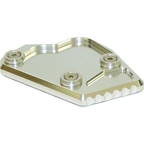 (Argent) Compatible avec BMW K1600GTL K1600GT K1600 K 1600 GTL GT 2011-2015 2014 Accessoires Béquille latérale Rehausse et plaque d'extension maxpower (1/4)