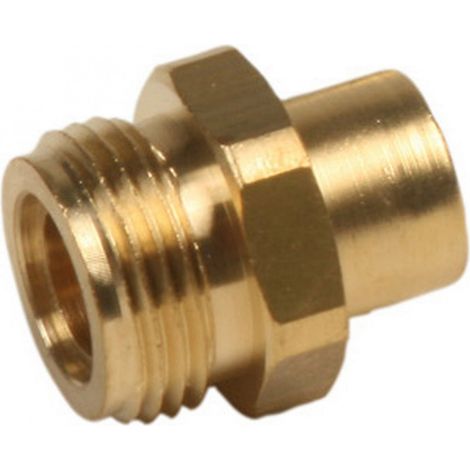 1-teiliger Butan/Propan-Gasfitting zum Anschweißen, Außengewinde x Durchm.10 mm, GAZINOX GAZINOX