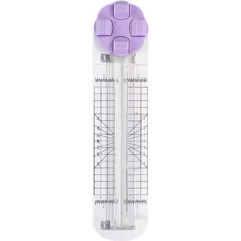 4-in-1 Papierschneider, professionelles Werkzeug für Scrapbooking und Bastelarbeiten (lila)
