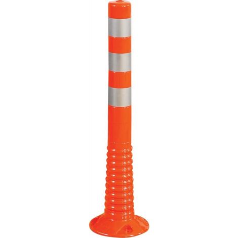 Poste señalización 750mm, Ø 80mm, naranja