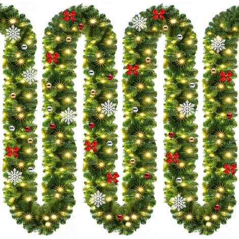 Guirlande de Noël lumineuse sapin artificiel 5 m intérieur extérieur (1/5)
