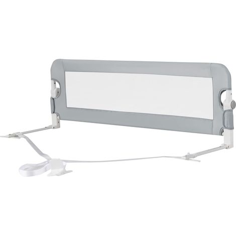 COSTWAY Sponda di Sicurezza da Letto, Paracolpi Barriera Letto Pieghevole per Bambini, in Spugna, Varie Lunghezze Disponibili (Grigio, 120x40x42cm) (1/5)