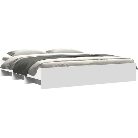 vidaXL Giroletto Bianco 200x200 cm in Legno Multistrato (1/4)
