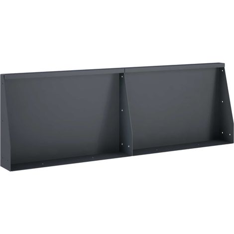 Retaining Wall 2 pcs 60 x 12 x 30 cm Steel Anthracite vidaXL