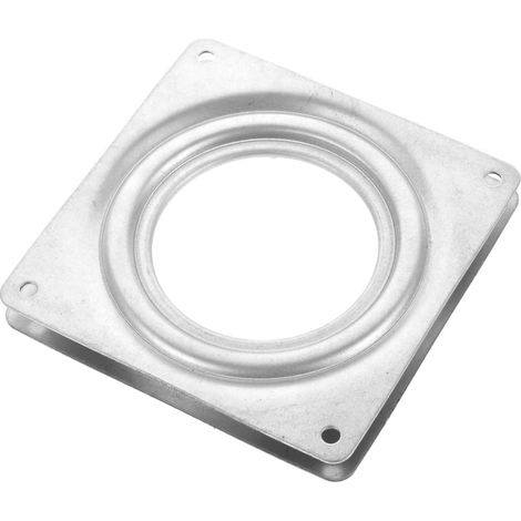 Plateau Tournant de Retour Automatique en Plaque Galvanisée Argenté Mécanisme Pivotant pour Meubles, Remplacement de Siège de Tabouret de Bar, Simple et Facile à Installer (1/5)