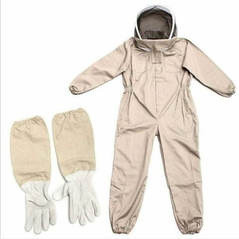 Traje de apicultura profesional Ulisem con velo autoportante marrón L